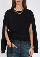 Multi-sleeve Sweater - Black