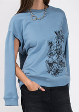 Multi-sleeve Sweater - Blue