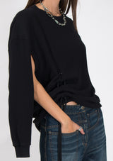 Multi-sleeve Sweater - Black