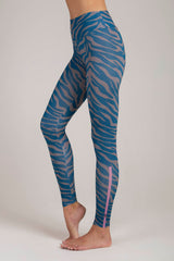 ZEBRA BLUE CREAM Leggings